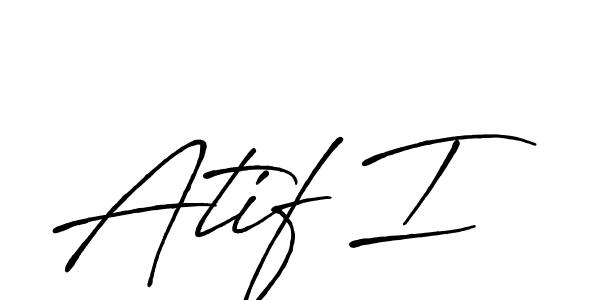 Also we have Atif I name is the best signature style. Create professional handwritten signature collection using Antro_Vectra_Bolder autograph style. Atif I signature style 7 images and pictures png