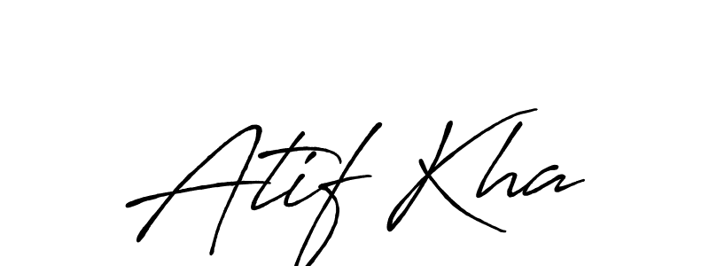 You should practise on your own different ways (Antro_Vectra_Bolder) to write your name (Atif Kha) in signature. don't let someone else do it for you. Atif Kha signature style 7 images and pictures png