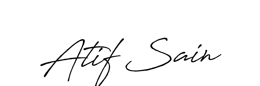 if you are searching for the best signature style for your name Atif Sain. so please give up your signature search. here we have designed multiple signature styles  using Antro_Vectra_Bolder. Atif Sain signature style 7 images and pictures png