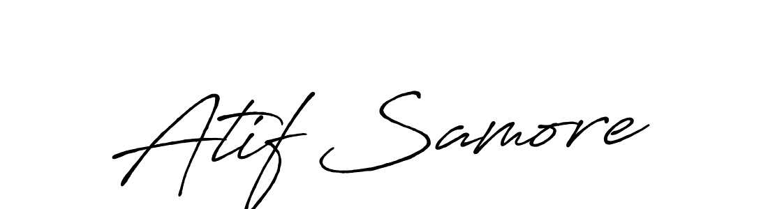 Use a signature maker to create a handwritten signature online. With this signature software, you can design (Antro_Vectra_Bolder) your own signature for name Atif Samore. Atif Samore signature style 7 images and pictures png