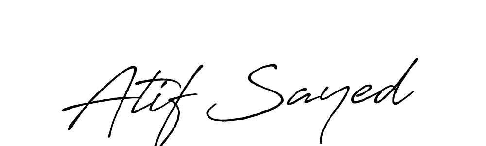 How to make Atif Sayed signature? Antro_Vectra_Bolder is a professional autograph style. Create handwritten signature for Atif Sayed name. Atif Sayed signature style 7 images and pictures png