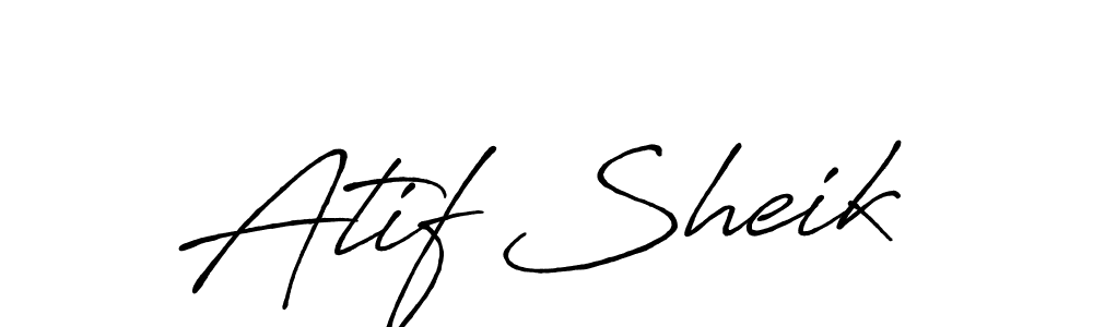 It looks lik you need a new signature style for name Atif Sheik. Design unique handwritten (Antro_Vectra_Bolder) signature with our free signature maker in just a few clicks. Atif Sheik signature style 7 images and pictures png