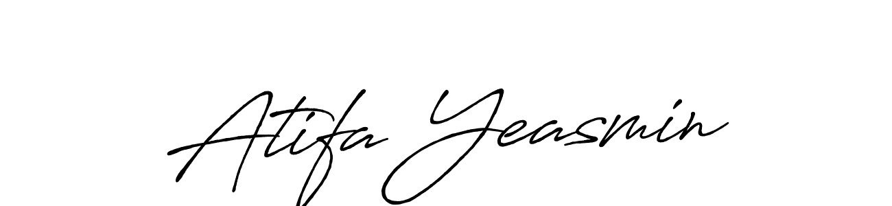 Design your own signature with our free online signature maker. With this signature software, you can create a handwritten (Antro_Vectra_Bolder) signature for name Atifa Yeasmin. Atifa Yeasmin signature style 7 images and pictures png