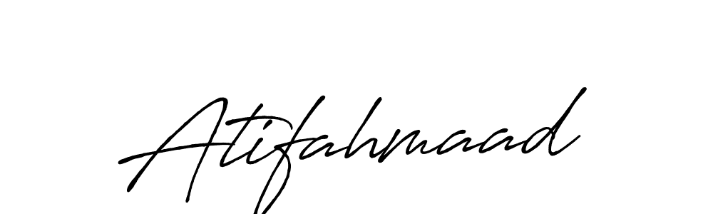 Atifahmaad stylish signature style. Best Handwritten Sign (Antro_Vectra_Bolder) for my name. Handwritten Signature Collection Ideas for my name Atifahmaad. Atifahmaad signature style 7 images and pictures png