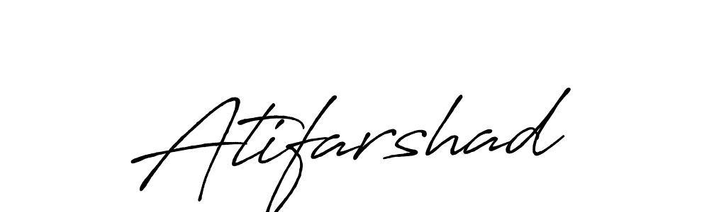 Make a beautiful signature design for name Atifarshad. With this signature (Antro_Vectra_Bolder) style, you can create a handwritten signature for free. Atifarshad signature style 7 images and pictures png