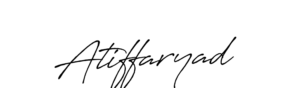 How to make Atiffaryad name signature. Use Antro_Vectra_Bolder style for creating short signs online. This is the latest handwritten sign. Atiffaryad signature style 7 images and pictures png