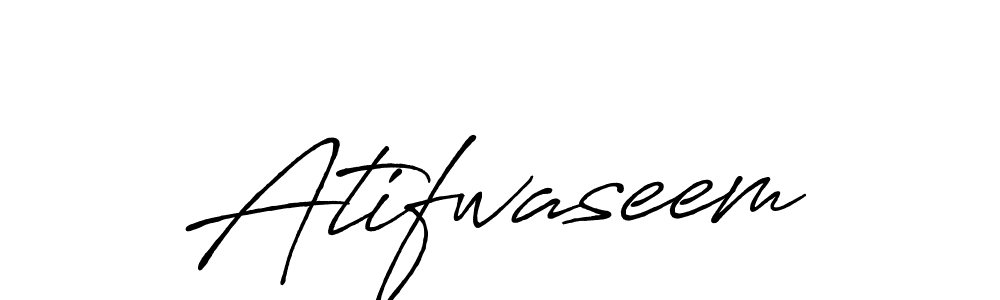 Use a signature maker to create a handwritten signature online. With this signature software, you can design (Antro_Vectra_Bolder) your own signature for name Atifwaseem. Atifwaseem signature style 7 images and pictures png