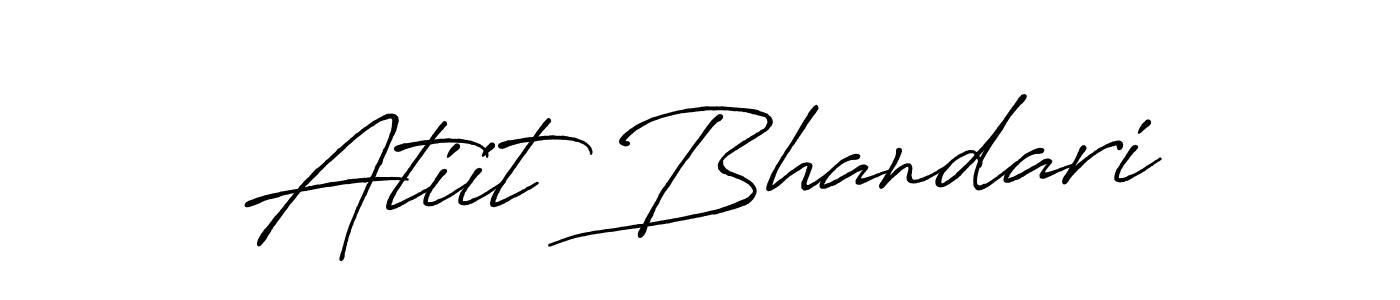 Atiit Bhandari stylish signature style. Best Handwritten Sign (Antro_Vectra_Bolder) for my name. Handwritten Signature Collection Ideas for my name Atiit Bhandari. Atiit Bhandari signature style 7 images and pictures png
