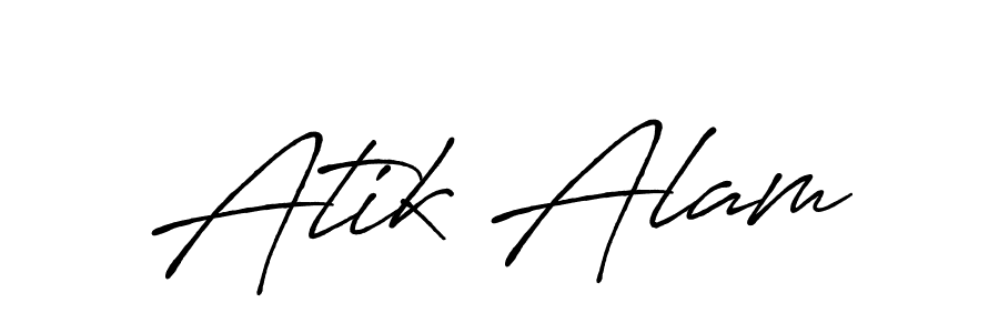 if you are searching for the best signature style for your name Atik Alam. so please give up your signature search. here we have designed multiple signature styles  using Antro_Vectra_Bolder. Atik Alam signature style 7 images and pictures png