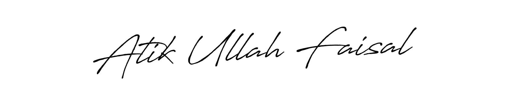 The best way (Antro_Vectra_Bolder) to make a short signature is to pick only two or three words in your name. The name Atik Ullah Faisal include a total of six letters. For converting this name. Atik Ullah Faisal signature style 7 images and pictures png