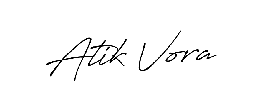 Design your own signature with our free online signature maker. With this signature software, you can create a handwritten (Antro_Vectra_Bolder) signature for name Atik Vora. Atik Vora signature style 7 images and pictures png