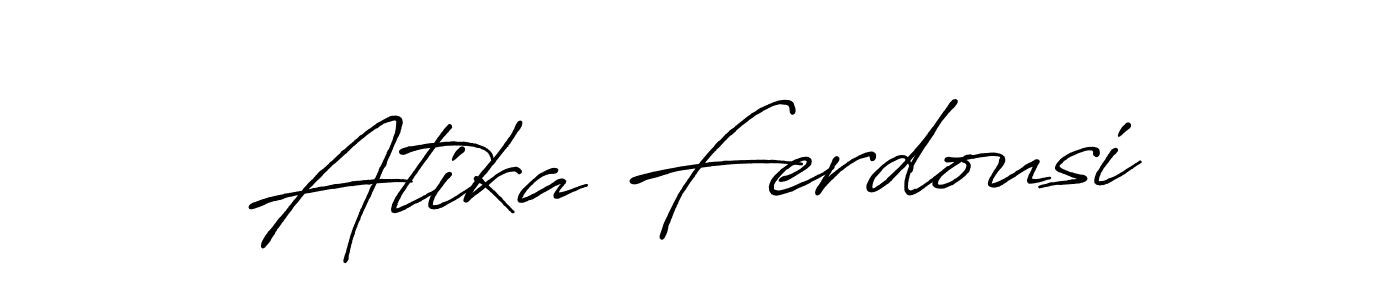 Antro_Vectra_Bolder is a professional signature style that is perfect for those who want to add a touch of class to their signature. It is also a great choice for those who want to make their signature more unique. Get Atika Ferdousi name to fancy signature for free. Atika Ferdousi signature style 7 images and pictures png