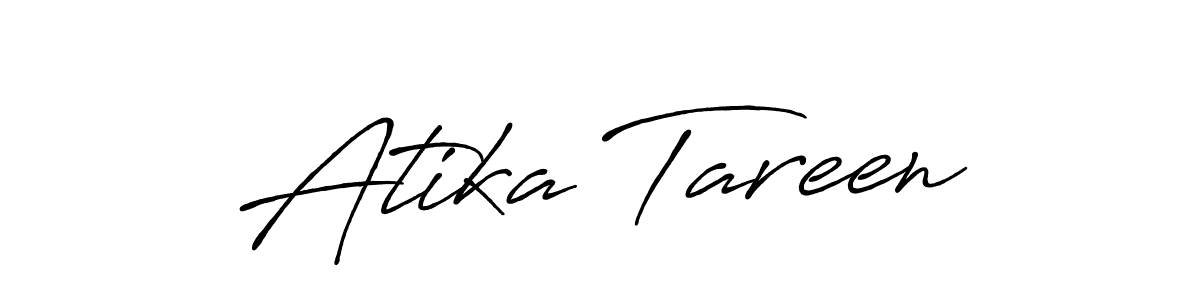 Make a beautiful signature design for name Atika Tareen. With this signature (Antro_Vectra_Bolder) style, you can create a handwritten signature for free. Atika Tareen signature style 7 images and pictures png