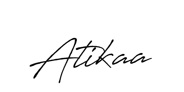 It looks lik you need a new signature style for name Atikaa. Design unique handwritten (Antro_Vectra_Bolder) signature with our free signature maker in just a few clicks. Atikaa signature style 7 images and pictures png