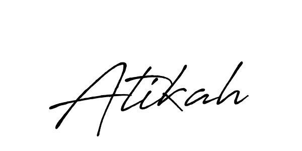 How to make Atikah signature? Antro_Vectra_Bolder is a professional autograph style. Create handwritten signature for Atikah name. Atikah signature style 7 images and pictures png