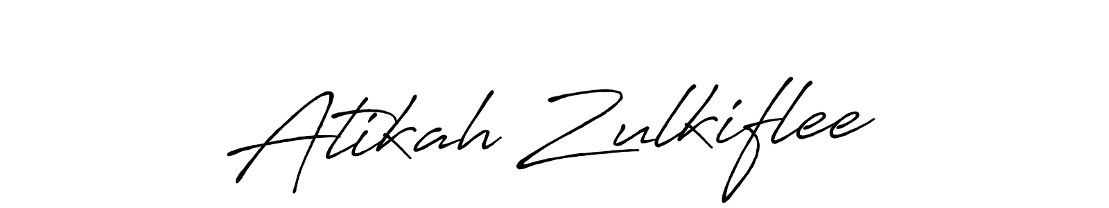 This is the best signature style for the Atikah Zulkiflee name. Also you like these signature font (Antro_Vectra_Bolder). Mix name signature. Atikah Zulkiflee signature style 7 images and pictures png