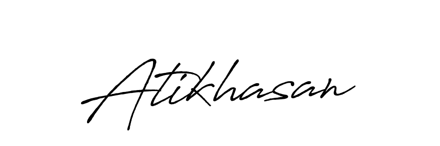 Make a beautiful signature design for name Atikhasan. With this signature (Antro_Vectra_Bolder) style, you can create a handwritten signature for free. Atikhasan signature style 7 images and pictures png