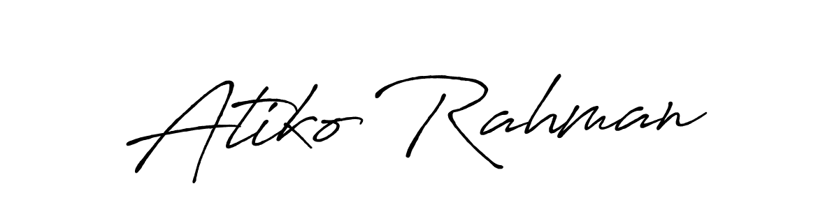 Check out images of Autograph of Atiko Rahman name. Actor Atiko Rahman Signature Style. Antro_Vectra_Bolder is a professional sign style online. Atiko Rahman signature style 7 images and pictures png