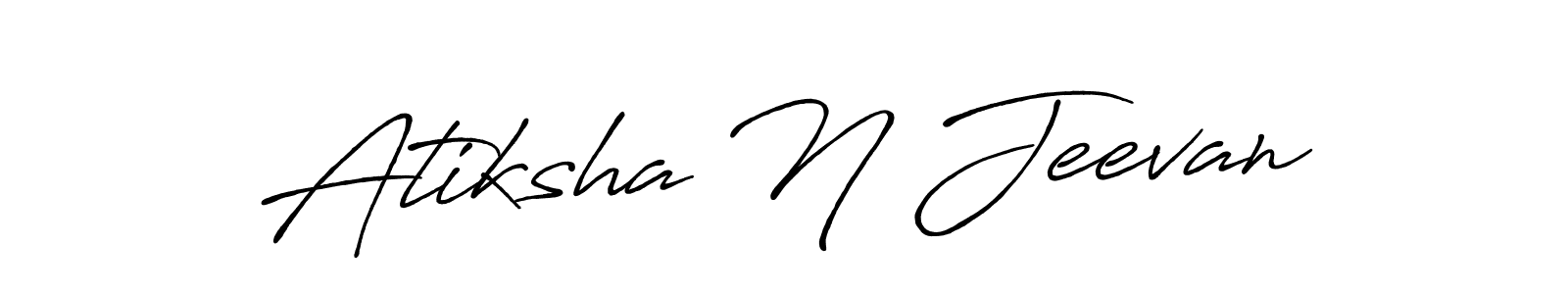 How to Draw Atiksha N Jeevan signature style? Antro_Vectra_Bolder is a latest design signature styles for name Atiksha N Jeevan. Atiksha N Jeevan signature style 7 images and pictures png