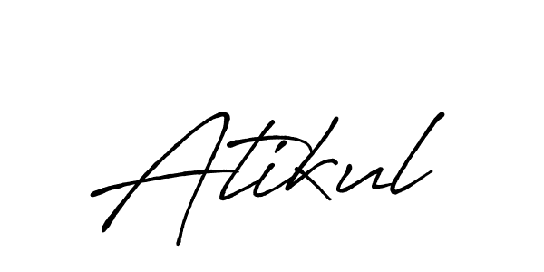 Make a beautiful signature design for name Atikul. Use this online signature maker to create a handwritten signature for free. Atikul signature style 7 images and pictures png