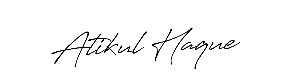 Also You can easily find your signature by using the search form. We will create Atikul Haque name handwritten signature images for you free of cost using Antro_Vectra_Bolder sign style. Atikul Haque signature style 7 images and pictures png