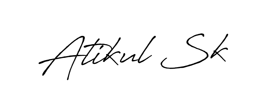 Use a signature maker to create a handwritten signature online. With this signature software, you can design (Antro_Vectra_Bolder) your own signature for name Atikul Sk. Atikul Sk signature style 7 images and pictures png