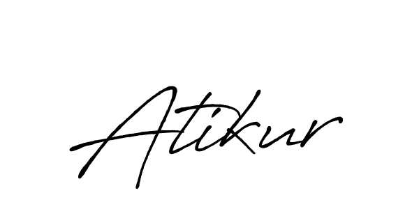 How to make Atikur signature? Antro_Vectra_Bolder is a professional autograph style. Create handwritten signature for Atikur name. Atikur signature style 7 images and pictures png