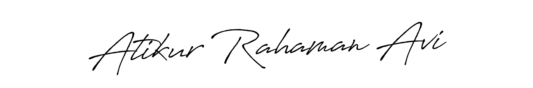 You should practise on your own different ways (Antro_Vectra_Bolder) to write your name (Atikur Rahaman Avi) in signature. don't let someone else do it for you. Atikur Rahaman Avi signature style 7 images and pictures png