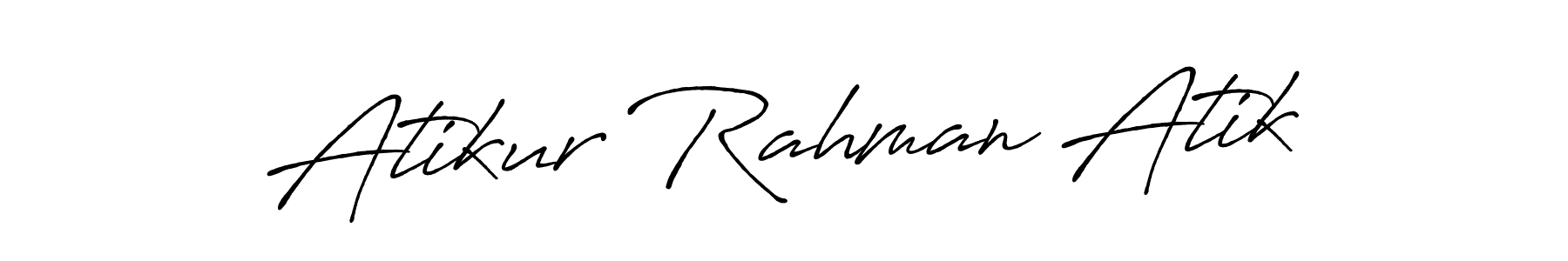 Design your own signature with our free online signature maker. With this signature software, you can create a handwritten (Antro_Vectra_Bolder) signature for name Atikur Rahman Atik. Atikur Rahman Atik signature style 7 images and pictures png