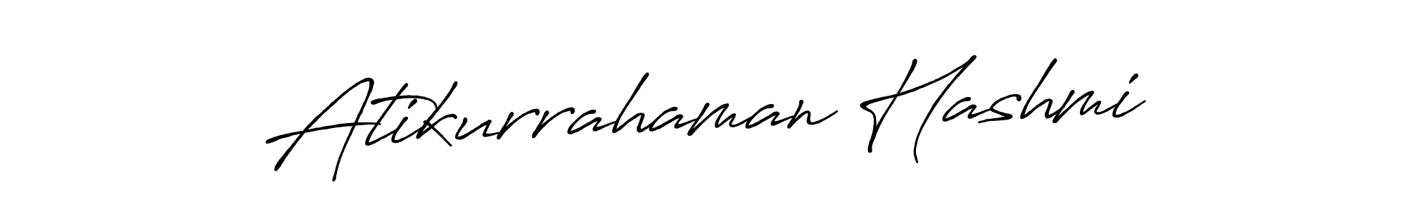 How to make Atikurrahaman Hashmi name signature. Use Antro_Vectra_Bolder style for creating short signs online. This is the latest handwritten sign. Atikurrahaman Hashmi signature style 7 images and pictures png