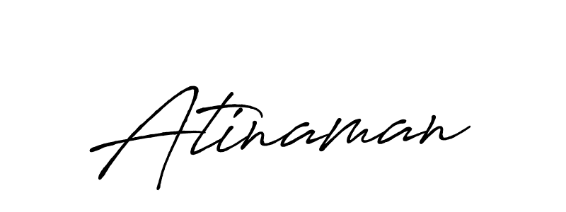 Make a beautiful signature design for name Atinaman. With this signature (Antro_Vectra_Bolder) style, you can create a handwritten signature for free. Atinaman signature style 7 images and pictures png