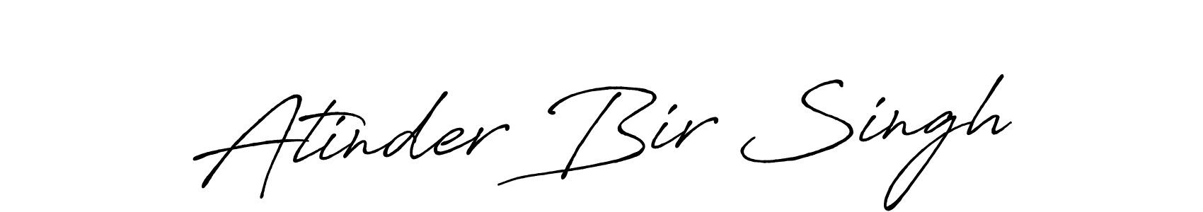 Atinder Bir Singh stylish signature style. Best Handwritten Sign (Antro_Vectra_Bolder) for my name. Handwritten Signature Collection Ideas for my name Atinder Bir Singh. Atinder Bir Singh signature style 7 images and pictures png