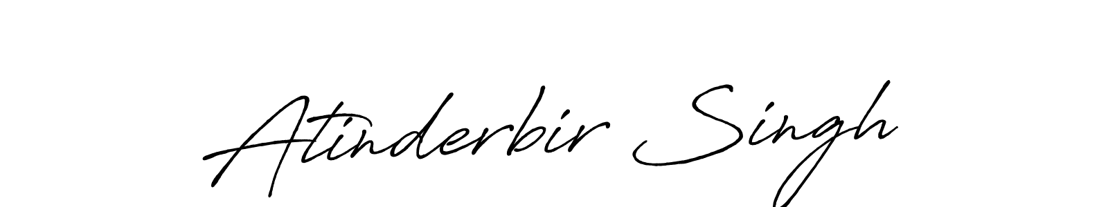 Use a signature maker to create a handwritten signature online. With this signature software, you can design (Antro_Vectra_Bolder) your own signature for name Atinderbir Singh. Atinderbir Singh signature style 7 images and pictures png