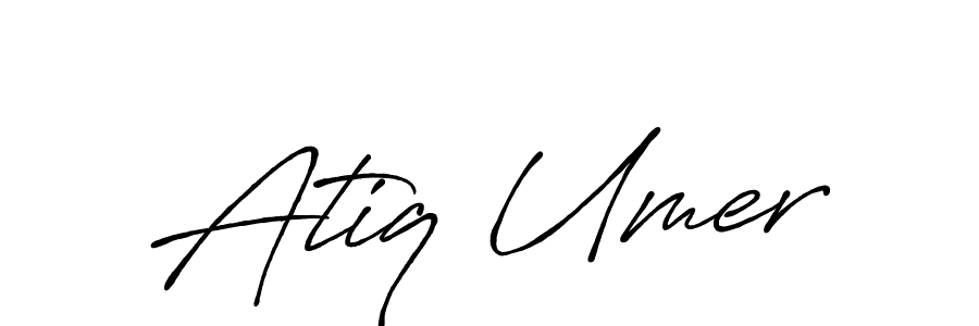 Also we have Atiq Umer name is the best signature style. Create professional handwritten signature collection using Antro_Vectra_Bolder autograph style. Atiq Umer signature style 7 images and pictures png
