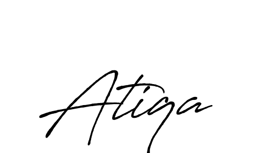 Once you've used our free online signature maker to create your best signature Antro_Vectra_Bolder style, it's time to enjoy all of the benefits that Atiqa name signing documents. Atiqa signature style 7 images and pictures png