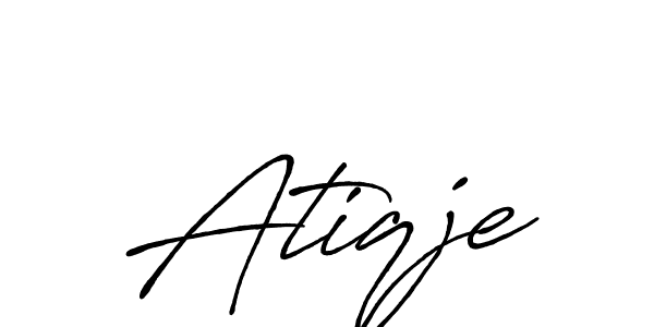Make a beautiful signature design for name Atiqje. Use this online signature maker to create a handwritten signature for free. Atiqje signature style 7 images and pictures png