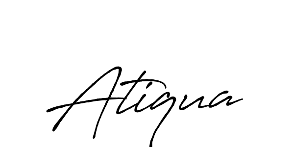 You can use this online signature creator to create a handwritten signature for the name Atiqua. This is the best online autograph maker. Atiqua signature style 7 images and pictures png