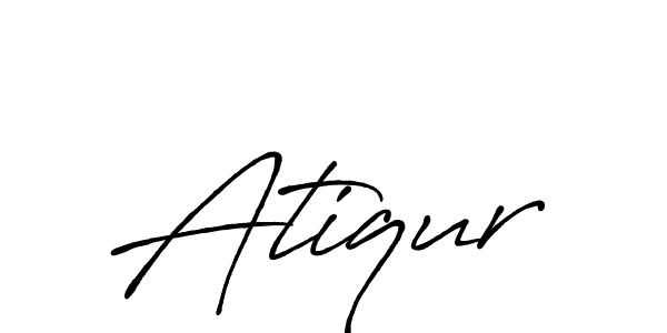 Design your own signature with our free online signature maker. With this signature software, you can create a handwritten (Antro_Vectra_Bolder) signature for name Atiqur. Atiqur signature style 7 images and pictures png