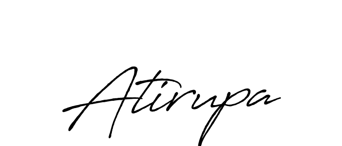 Use a signature maker to create a handwritten signature online. With this signature software, you can design (Antro_Vectra_Bolder) your own signature for name Atirupa. Atirupa signature style 7 images and pictures png