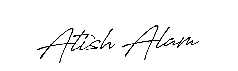 How to make Atish Alam signature? Antro_Vectra_Bolder is a professional autograph style. Create handwritten signature for Atish Alam name. Atish Alam signature style 7 images and pictures png