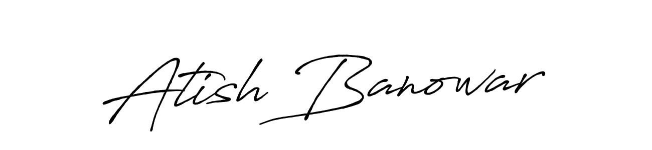Make a beautiful signature design for name Atish Banowar. Use this online signature maker to create a handwritten signature for free. Atish Banowar signature style 7 images and pictures png