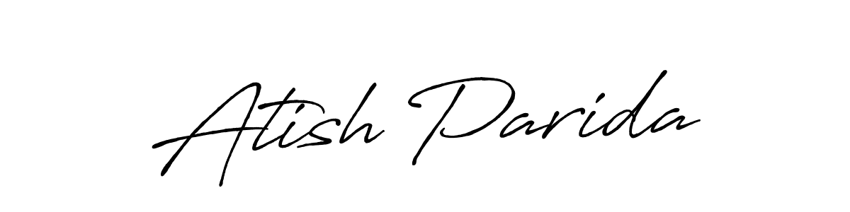 Design your own signature with our free online signature maker. With this signature software, you can create a handwritten (Antro_Vectra_Bolder) signature for name Atish Parida. Atish Parida signature style 7 images and pictures png