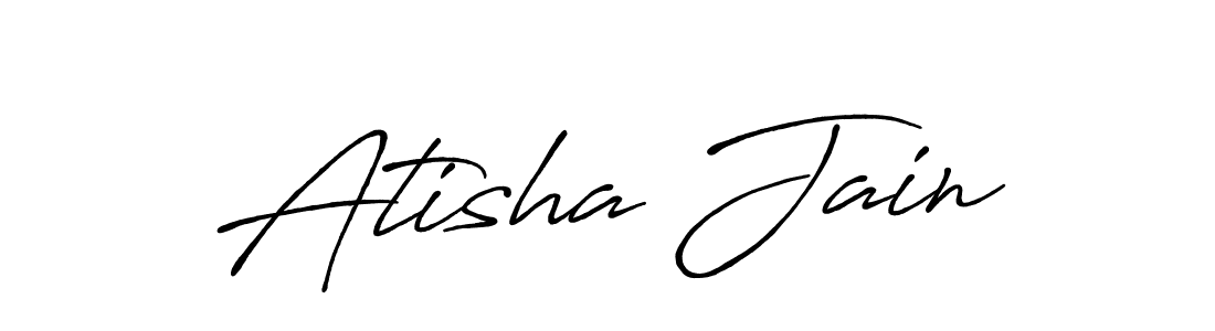 How to make Atisha Jain signature? Antro_Vectra_Bolder is a professional autograph style. Create handwritten signature for Atisha Jain name. Atisha Jain signature style 7 images and pictures png