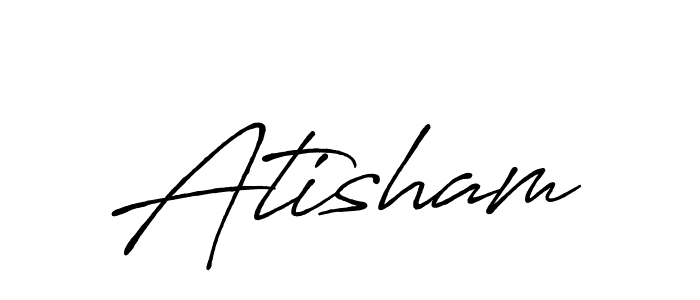 Create a beautiful signature design for name Atisham. With this signature (Antro_Vectra_Bolder) fonts, you can make a handwritten signature for free. Atisham signature style 7 images and pictures png