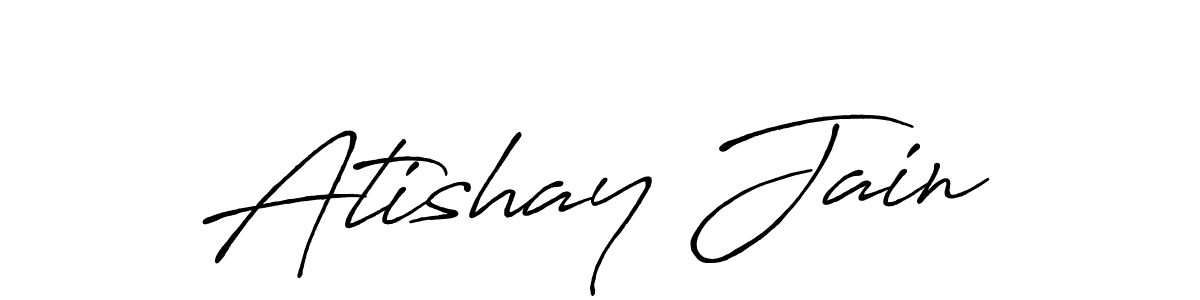 How to make Atishay Jain signature? Antro_Vectra_Bolder is a professional autograph style. Create handwritten signature for Atishay Jain name. Atishay Jain signature style 7 images and pictures png