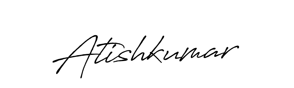 Make a beautiful signature design for name Atishkumar. With this signature (Antro_Vectra_Bolder) style, you can create a handwritten signature for free. Atishkumar signature style 7 images and pictures png