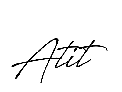 Create a beautiful signature design for name Atit. With this signature (Antro_Vectra_Bolder) fonts, you can make a handwritten signature for free. Atit signature style 7 images and pictures png