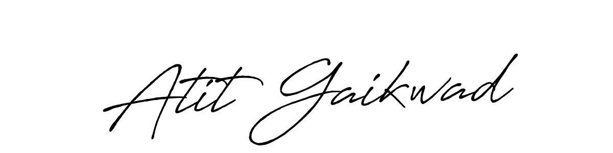 This is the best signature style for the Atit Gaikwad name. Also you like these signature font (Antro_Vectra_Bolder). Mix name signature. Atit Gaikwad signature style 7 images and pictures png