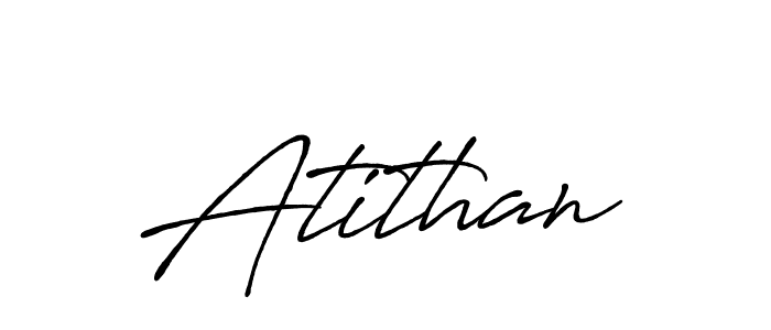 Atithan stylish signature style. Best Handwritten Sign (Antro_Vectra_Bolder) for my name. Handwritten Signature Collection Ideas for my name Atithan. Atithan signature style 7 images and pictures png