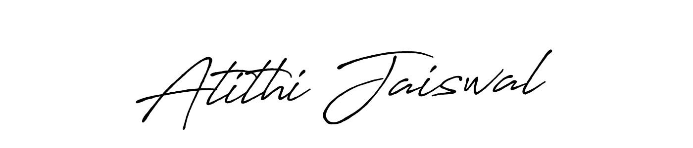 How to make Atithi Jaiswal signature? Antro_Vectra_Bolder is a professional autograph style. Create handwritten signature for Atithi Jaiswal name. Atithi Jaiswal signature style 7 images and pictures png